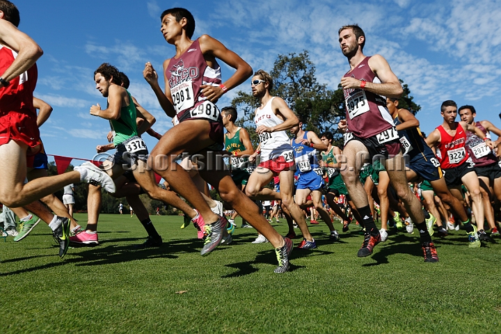 2015SIxcCollege-090.JPG - 2015 Stanford Cross Country Invitational, September 26, Stanford Golf Course, Stanford, California.